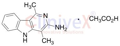 3-Amino-1,4-dimethyl-5H-pyrido[4,3-b]indole Acetate