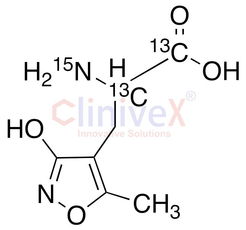 (R,S)-Alpha-Amino-3-hydroxy-5-methyl-4-isoxazolepropionic Acid-13C2,15N