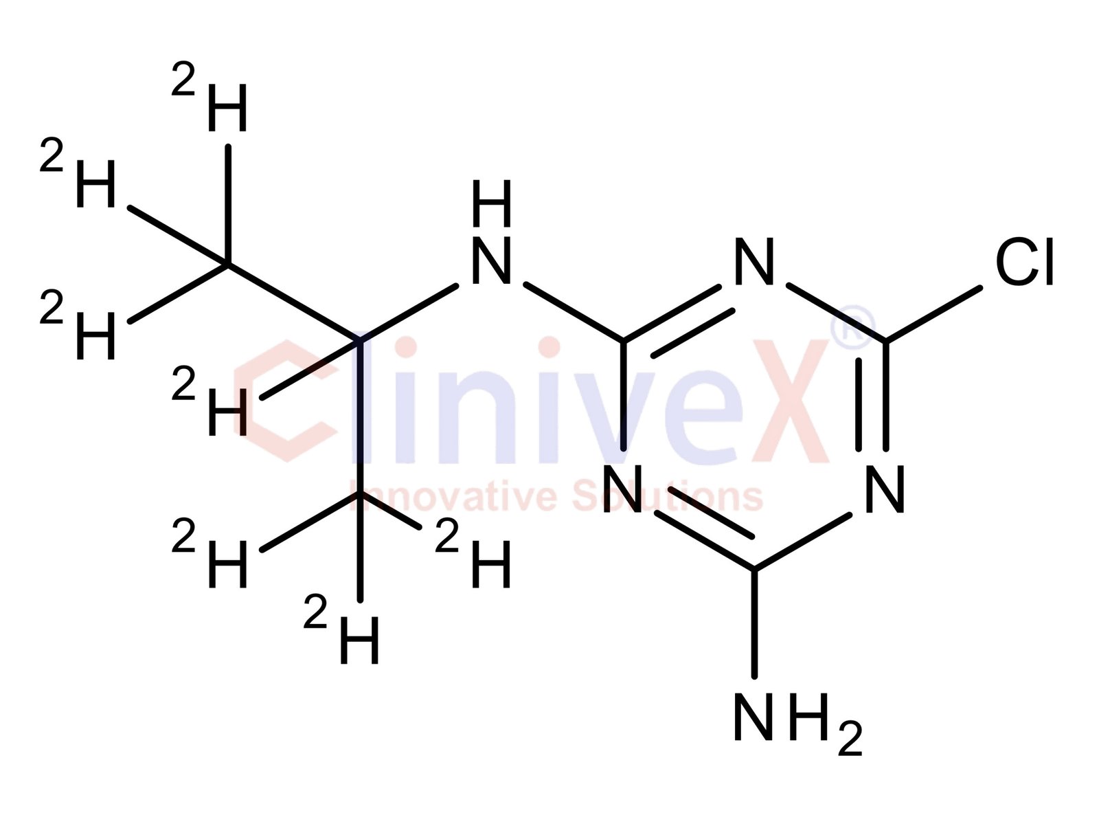 2-Amino-4-(isopropyl-d7-amino)-6-chloro-triazine