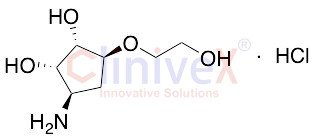 (1S,2S,3R,5S)-3-Amino-5-(2-hydroxyethoxy)cyclopentane-1,2-diol Hydrochloride