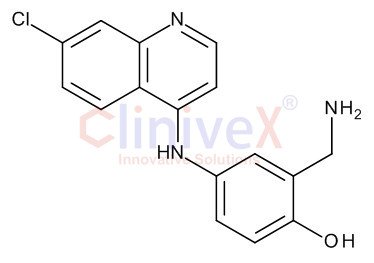 2-(Aminomethyl)-4-((7-chloroquinolin-4-yl)amino)phenol Hydrochloride Salt