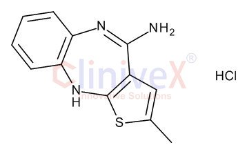 4-Amino-2-methyl-10H-thieno[2,3-b][1,5]-benzodiazapine, Hydrochloride