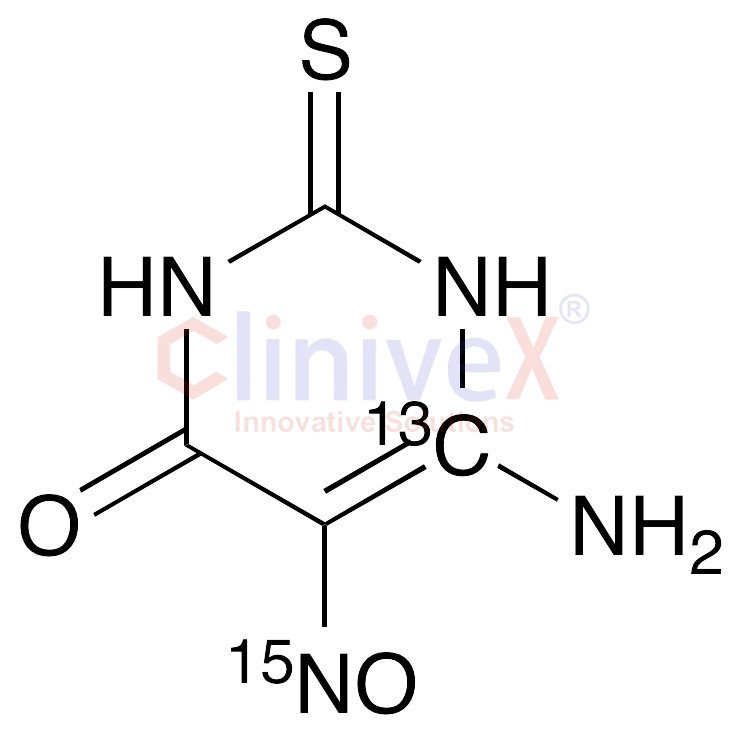 6-Amino-5-nitroso-2-thiouracil-13C,15N