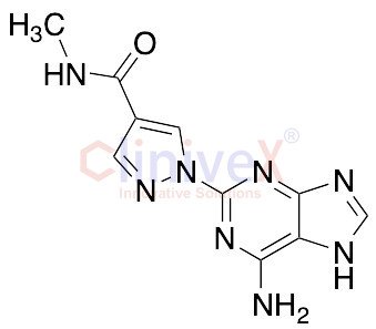 1-(6-Amino-9H-purin-2-yl)-N-methyl-1H-pyrazole-4-carboxamide