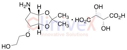 2-[[(3aR,4R,6R,6aS)-6-Aminotetrahydro-2,2-dimethyl-4H-cyclopenta-1,3-dioxol-4-yl]oxy]ethanol (R,R)-Tartrate Salt