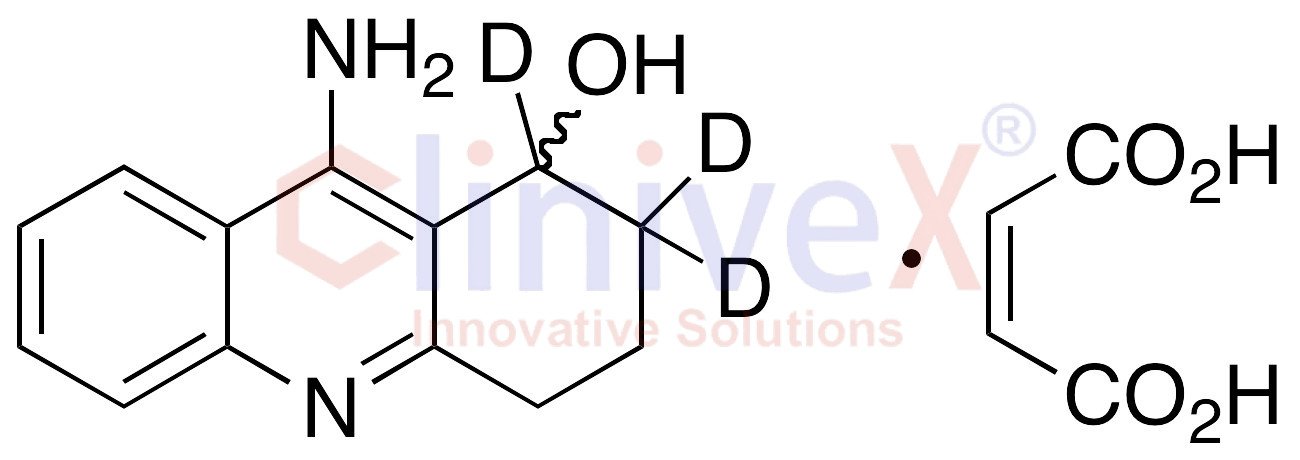 9-Amino-1,2,3,4-tetrahydroacridin-1-ol-d3 Maleate