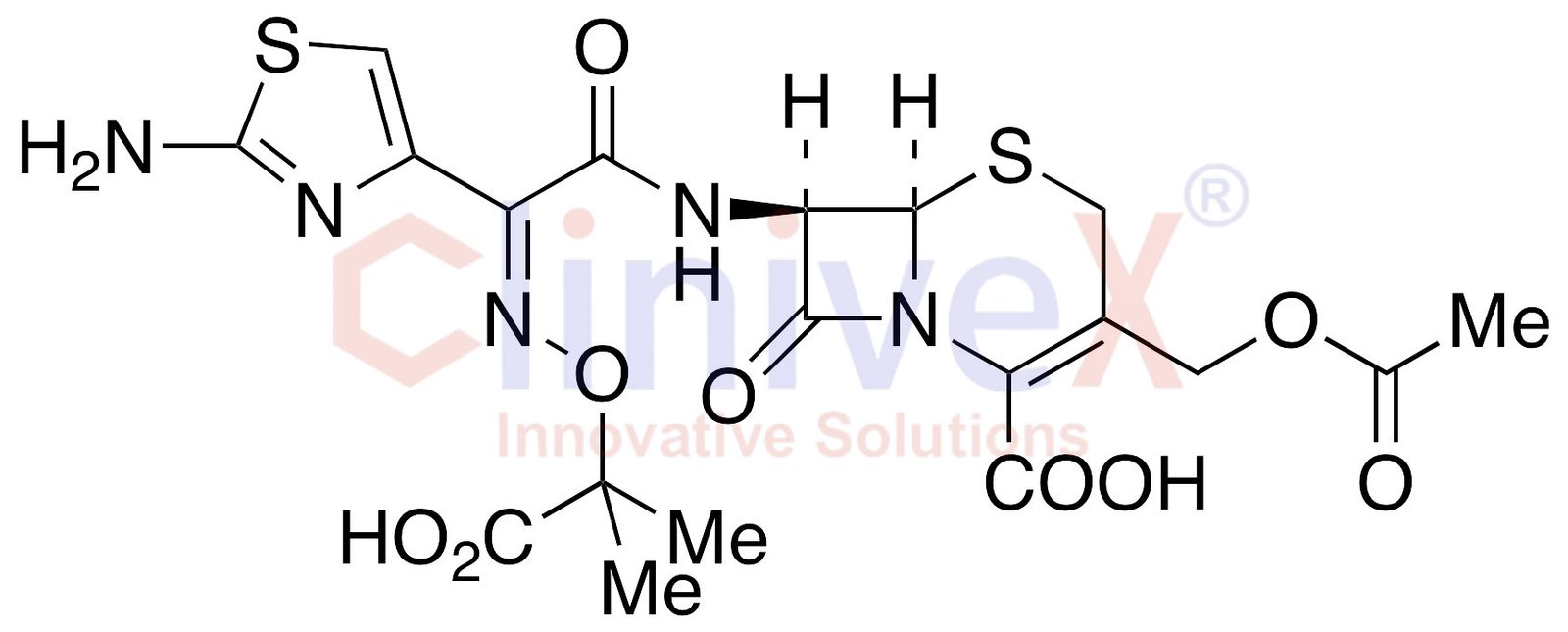 7Beta-[(Z)-2-(2-Aminothiazol-4-yl)-2-(1-carboxy-1-methylethoxyimino)acetamido]-3-acetoxymethyl-3-cephem-4-carboxylic Acid