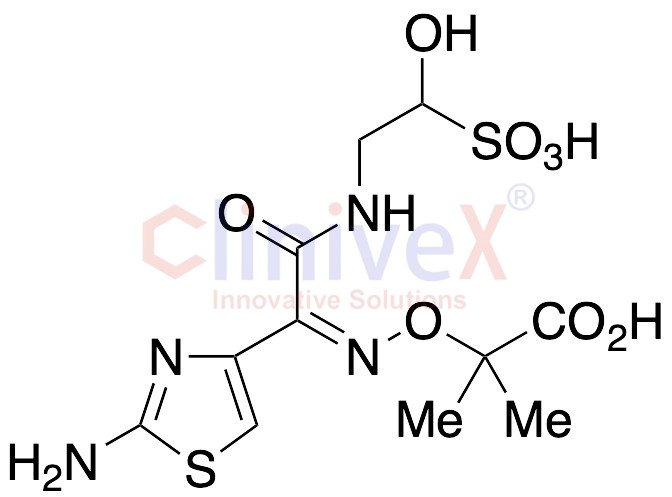 (Z)-2-(((1-(2-Aminothiazol-4-yl)-2-((2-hydroxy-2-sulfoethyl)amino)-2-oxoethylidene)amino)oxy)-2-methylpropanoic Acid
