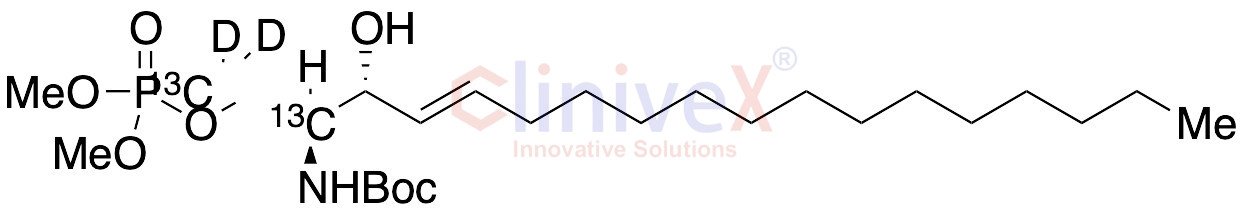 (2R,3R,E)-2-Amino-3-hydroxyoctadec-4-en-1-yl dimethyl Phosphate-13C2,D2