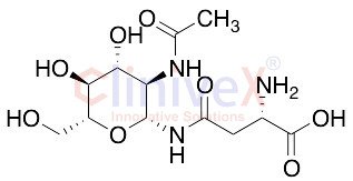 2-Acetamido-1-N-(beta-L-aspartyl)-2-deoxy-beta-D-glucopyranosylamine