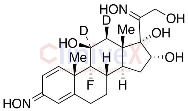 (11β,16α)-9-Fluoro-11,16,17,21-tetrahydroxy-pregna-1,4-diene-3,20-dione-d2 3,20-Dioxime