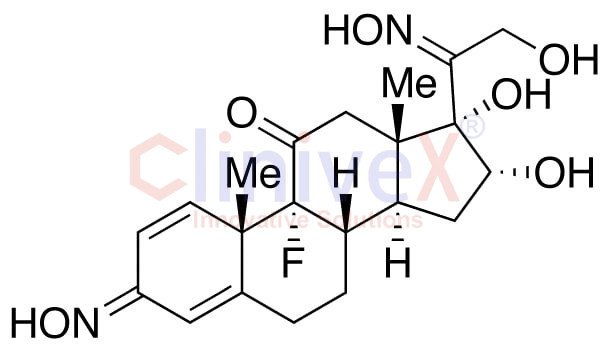 (11β,16α)-9-Fluoro-16,17,21-trihydroxyl-pregna-1,4-diene-3,11,20-trione 3,20-Dioxime