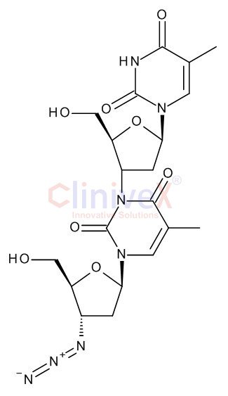 3′-[3-(3-Azido-2,3-dideoxy-Beta-D-erythro-pentofuranosyl)-3,6-dihydro-5-methyl-2,6-dioxo-1(2H)-pyrimidinyl]-3′-deoxy-thymidine
