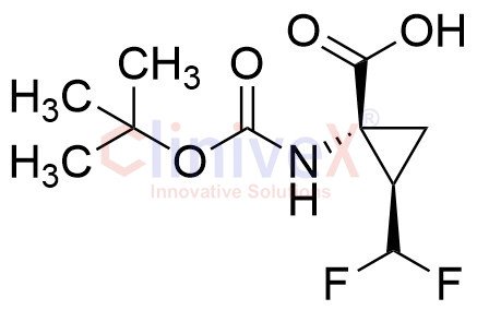 (1R,2R)-1-((tert-Butoxycarbonyl)amino)-2-(difluoromethyl)cyclopropanecarboxylic Acid