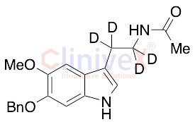 N-[2-[6-(Benzyloxy)-5-methoxyindol-3-yl]ethyl]acetamide-d4