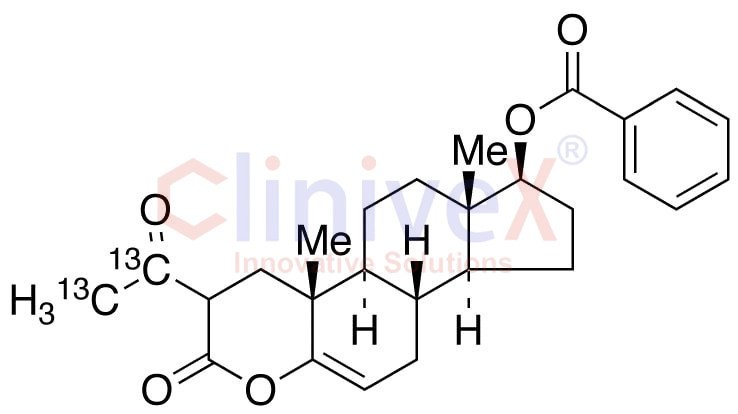 (17β)-2-(Acetyl-13C2)-17-(benzoyloxy)-4-oxaandrost-5-en-3-one