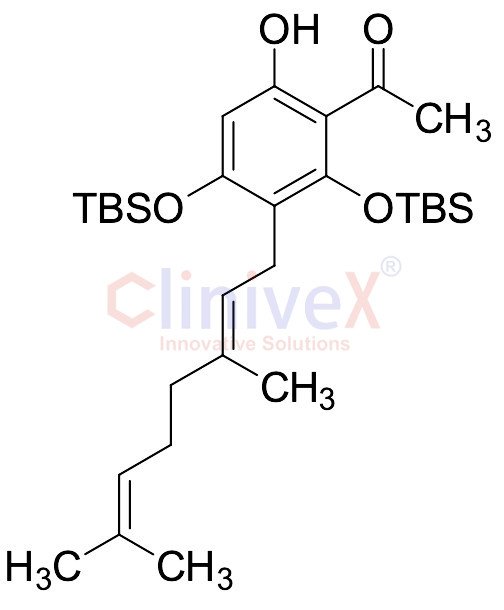 (E)-1-(2,4-bis((tert-Butyldimethylsilyl)oxy)-3-(3,7-dimethylocta-2,6-dien-1-yl) Phloracetophenone