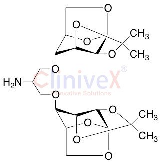 1,3-Bis-(1,6-anhydro-2,3-O-isopropylidene-Beta-D-mannopyranose-4-yloxy)-2-propylamine