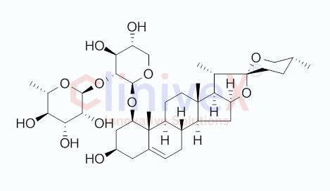 (1beta,3beta,25S)-3-Hydroxyspirost-5-en-1-yl 2-O-(6-deoxy-alpha-L-mannopyranosyl)-beta-D-xylopyranoside