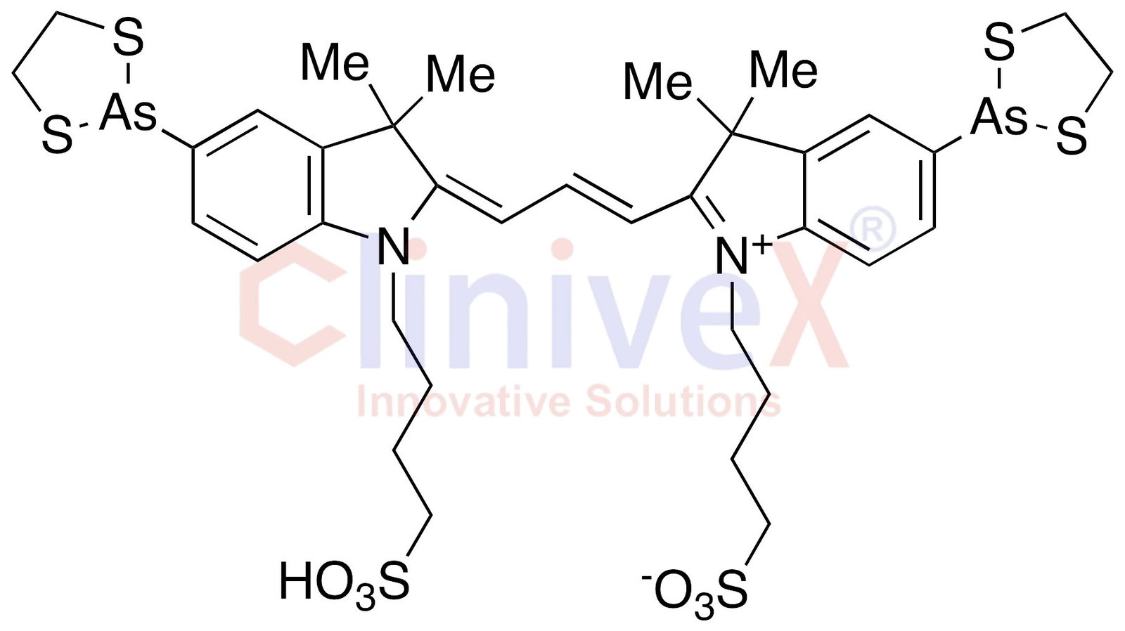 Bis(dithiarsolanyl)-bis(sulfobutyl) Cyanine 3