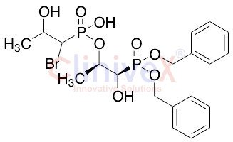 (1R,2R)-1-(Bis(benzyloxy)phosphoryl)-1-hydroxypropan-2-yl Hydrogen (1-Bromo-2-hydroxypropyl)phosphonate