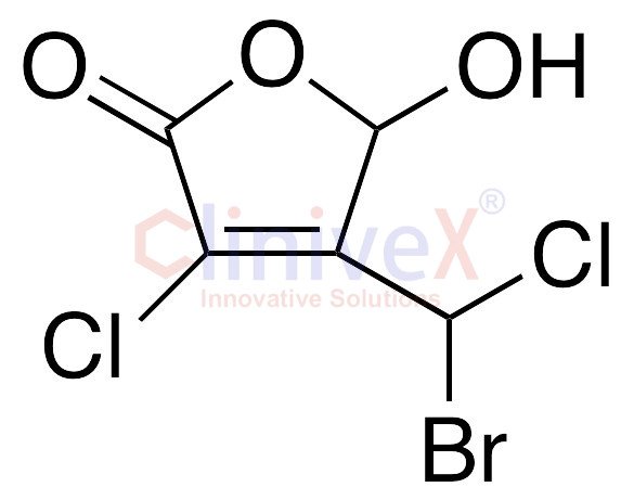 4-(Bromochloromethyl)-3-chloro-5-hydroxy-2(5H)-furanone (Mixture of Diastereomers)