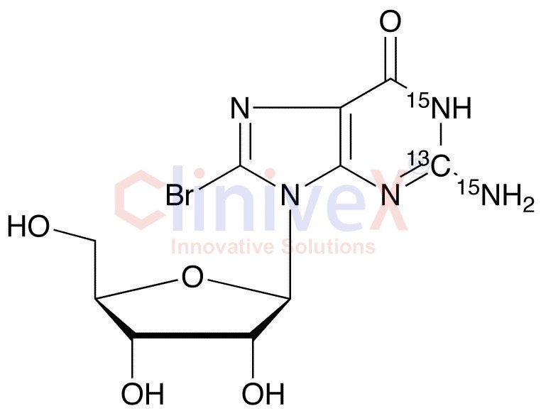 8-Bromoguanosine-13C,15N2