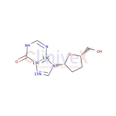 2’,3’-Dideoxyinosine-13C2,15N
