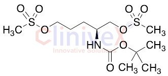 (S)-2-((tert-Butoxycarbonyl)amino)pentane-1,5-diyl Dimethanesulfonate