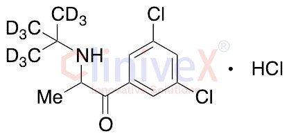 2-(tert-Butylamino)-3’,5’-dichloropropiophenone-d9 Hydrochloride