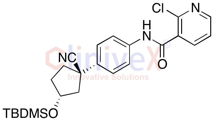 N-(4-((1R,3R)-3-((tert-Butyldimethylsilyl)oxy)-1-cyanocyclopentyl)phenyl)-2-chloronicotinamide