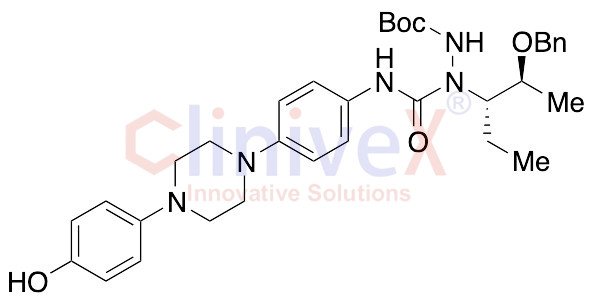 tert-Butyl 2-((2S,3S)-2-(Benzyloxy)pentan-3-yl)-2-((4-(4-(4-hydroxyphenyl)piperazin-1-yl)phenyl)carbamoyl)hydrazinecarboxylate