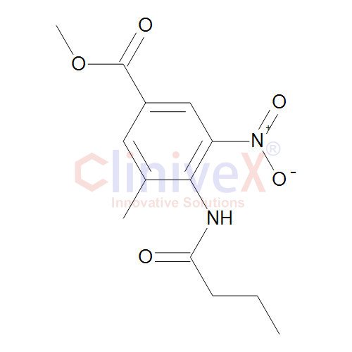 4-Butyrylamino-3-methyl-5-nitrobenzoic Acid Methyl Ester