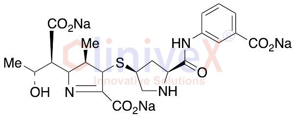 (AlphaS,2S,3R)-5-Carboxy-4-[[(3S,5S)-5-[[(3-carboxyphenyl)amino]carbonyl]-3-pyrrolidinyl]thio]-3,4-dihydro-Alpha-[(1R)-1-hydroxyethyl]-3-methyl-2H-pyrrole-2-acetic Acid Trisodium Salt (>85%)