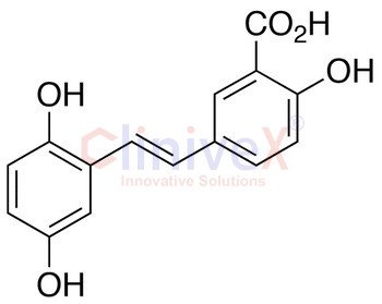 trans-1-(3'-Carboxy-4'-hydroxyphenyl)-2-(2,5-dihydroxyphenyl)ethene
