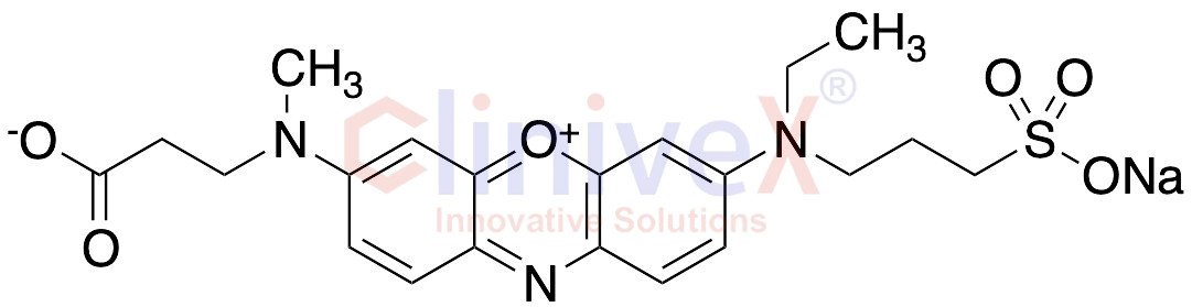 3-[N-(2-Carboxyethyl)methylamino]-7-[N-ethyl(3-sulfonatopropyl)amino]phenoxazin-5-ium Sodium