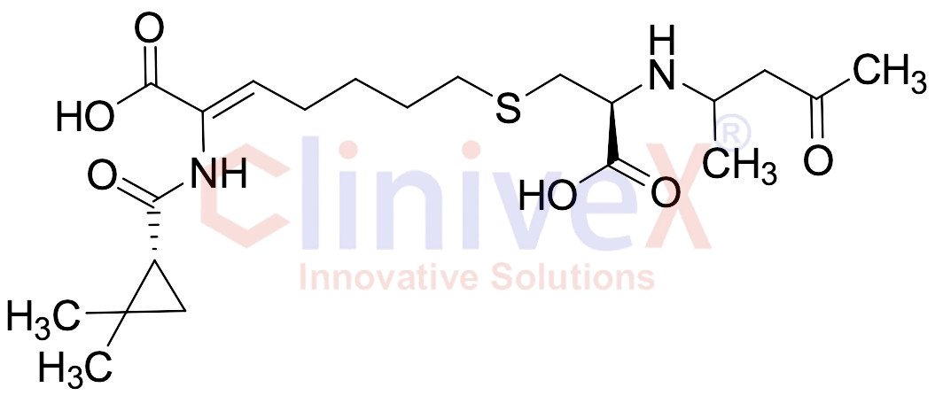 (Z)-7-(((2R)-2-Carboxy-2-((4-oxopentan-2-yl)amino)ethyl)thio)-2-((S)-2,2-dimethylcyclopropanecarboxa