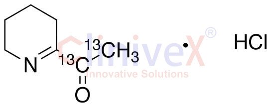 2-Acetyl-3,4,5,6-tetrahydropyridine-13C2 Hydrochloride
(Technical Grade)