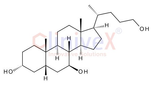 (3alpha,5beta,7beta)-Cholane-3,7,24-triol