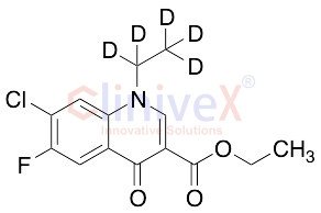 7-Chloro-1-ethyl-6-fluoro-1,4-dihydro-4-oxo-3-quinolinecarboxylic Acid Ethyl-d5 Ester