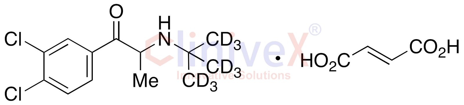 4-Chloro Bupropion-d9 Fumarate