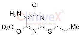 4-Chloro-6-methoxy-2-(propylthio)-5-pyrimidinamine-d3