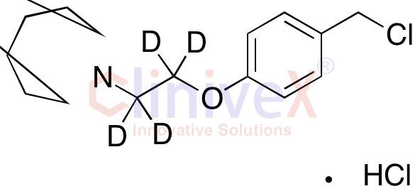 1-[2-[4-(Chloromethyl)phenoxy]ethyl]hexahydro-1H-azepine-d4 Hydrochloride