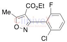3-(2-Chloro-6-fluorophenyl)-5-methylisoxazole-4-carboxylic Acid Ethyl Ester