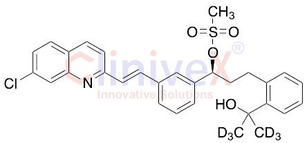 (S,E)-1-(3-(2-(7-Chloroquinolin-2-yl)vinyl)phenyl)-3-(2-(2-hydroxypropan-2-yl)phenyl)propyl-d6 Methanesulfonate