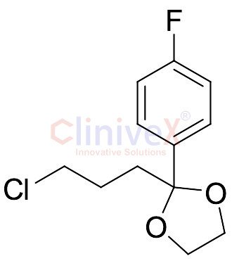 2-(3-Chloropropyl)-2-(4-fluorophenyl)-1,3-dioxolane (~90%)