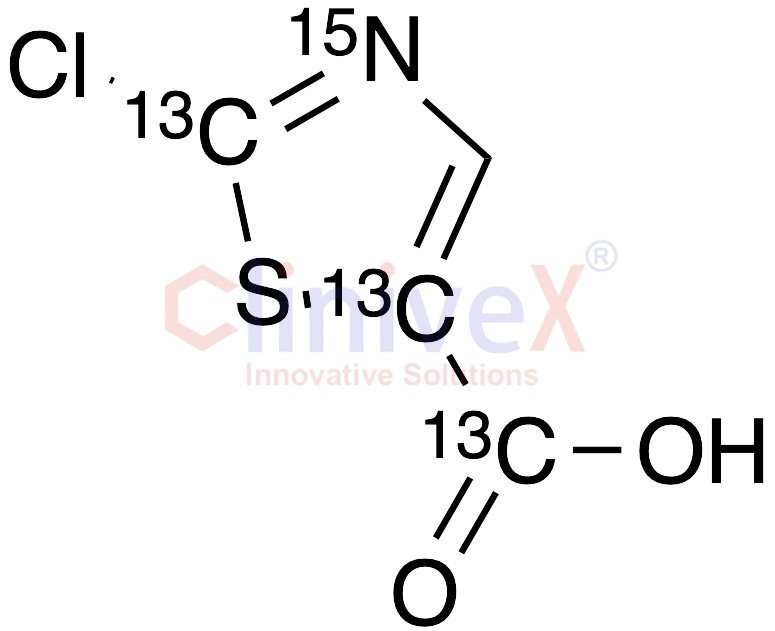 2-Chloro-5-thiazolecarboxylic Acid-13C3,15N