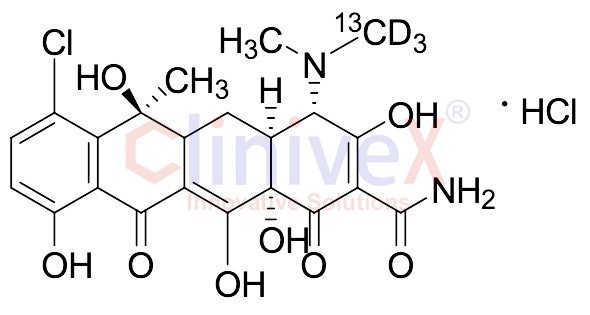 Chlortetracycline-13C-d3 Hydrochloride (Technical Grade)