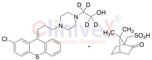 trans-Clopenthixol-d4 (-)-10-Camphorsulfonic Acid Salt