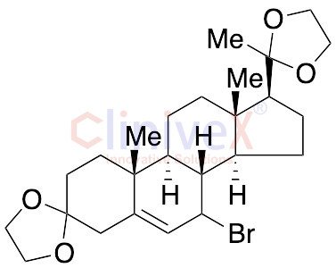 Cyclic 3,20-Bis(1,2-ethanediyl acetal) 7-Bromo-pregn-5-ene-3,20-dione